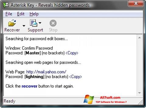 스크린 샷 Asterisk Key Windows 7