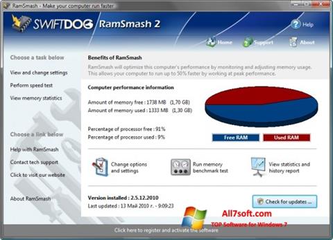 스크린 샷 RamSmash Windows 7