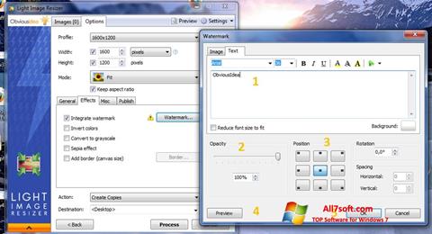 스크린 샷 Light Image Resizer Windows 7