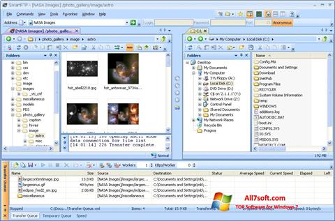 스크린 샷 SmartFTP Windows 7