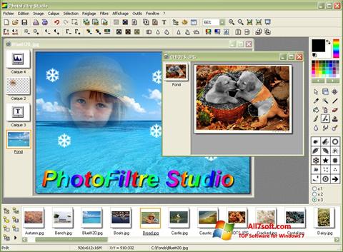 스크린 샷 PhotoFiltre Windows 7