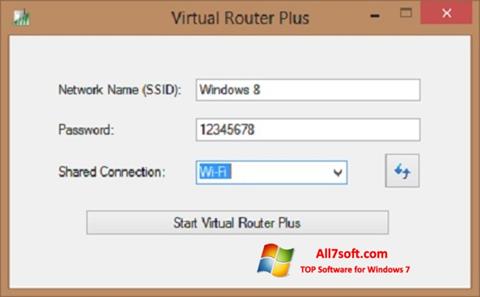 스크린 샷 Virtual Router Plus Windows 7