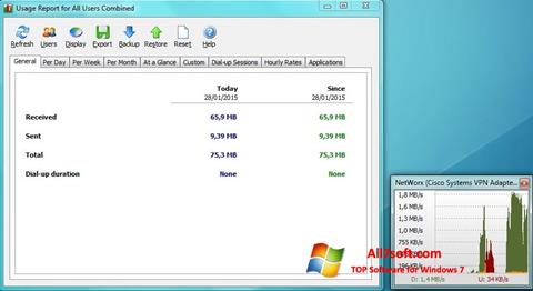 스크린 샷 NetWorx Windows 7
