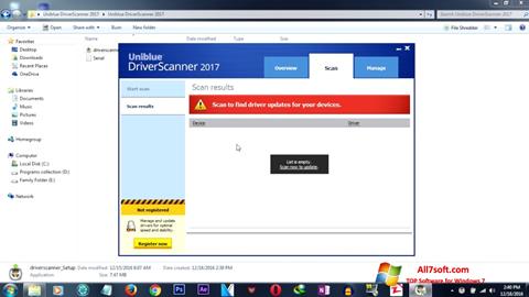 스크린 샷 DriverScanner Windows 7