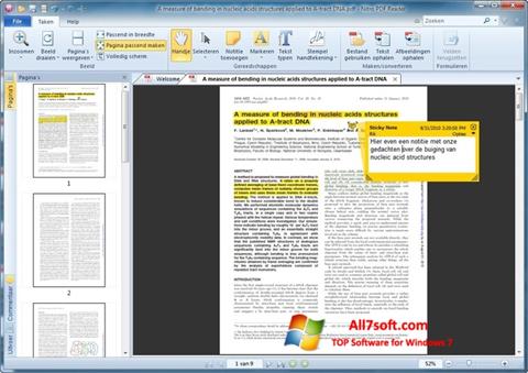 스크린 샷 Nitro PDF Reader Windows 7