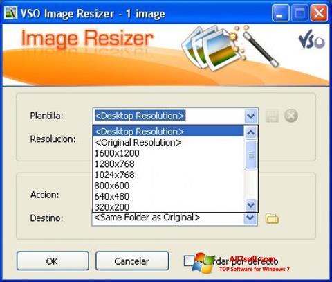스크린 샷 VSO Image Resizer Windows 7