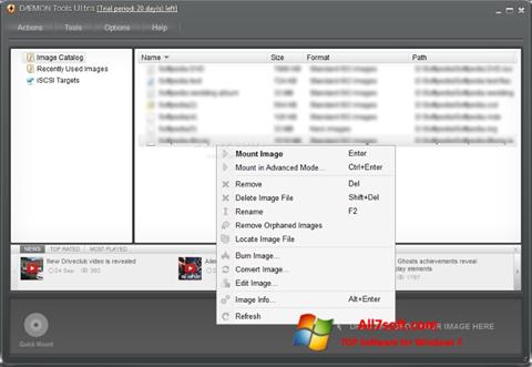 스크린 샷 DAEMON Tools Ultra Windows 7