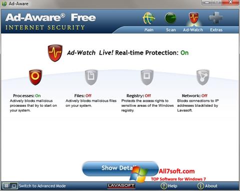 스크린 샷 Ad-Aware Windows 7