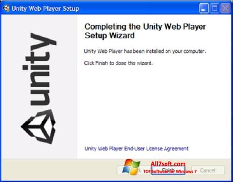 스크린 샷 Unity Web Player Windows 7