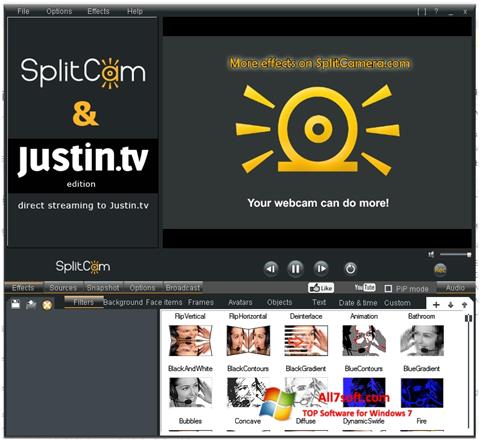 스크린 샷 SplitCam Windows 7
