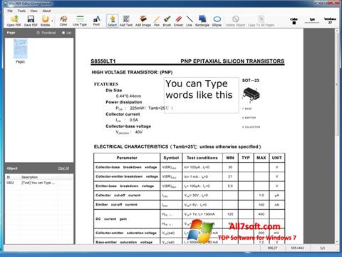 스크린 샷 PDF Editor Windows 7