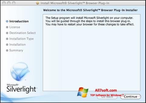 스크린 샷 Microsoft Silverlight Windows 7