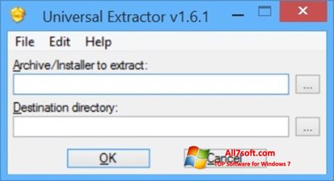 스크린 샷 Universal Extractor Windows 7