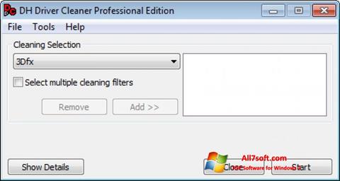 스크린 샷 Driver Cleaner Windows 7