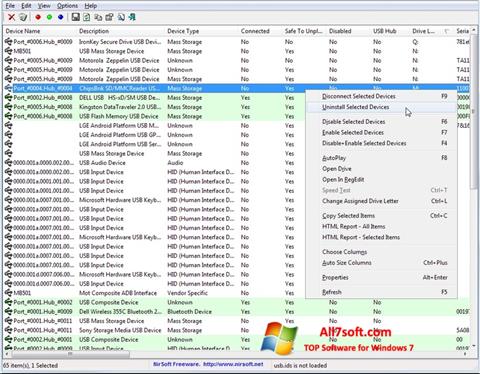 스크린 샷 USB Manager Windows 7
