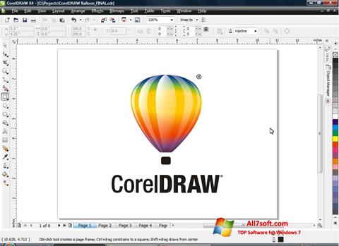 스크린 샷 CorelDRAW Windows 7