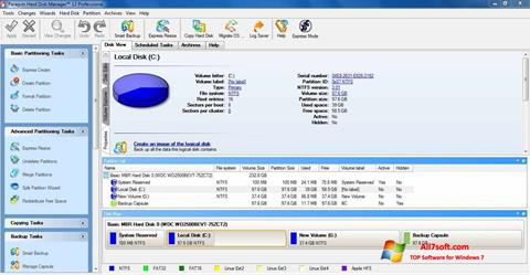 스크린 샷 Paragon Hard Disk Manager Windows 7