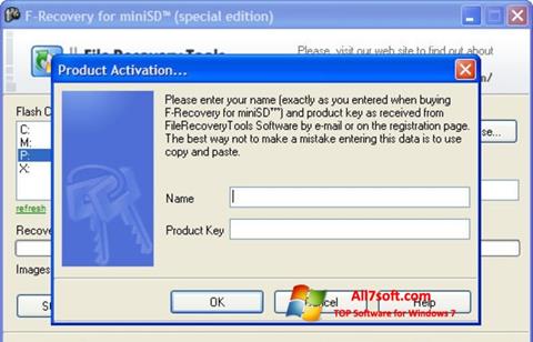 스크린 샷 F-Recovery SD Windows 7