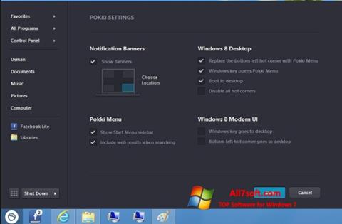 스크린 샷 Pokki Windows 7