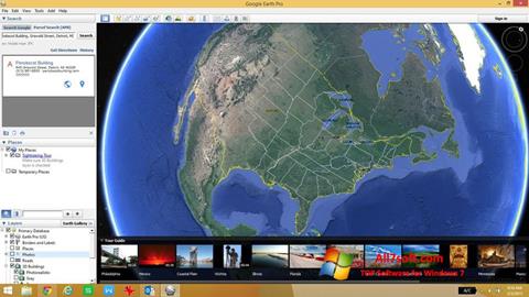 스크린 샷 Google Earth Windows 7