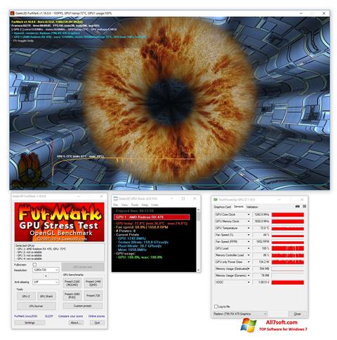 스크린 샷 FurMark Windows 7