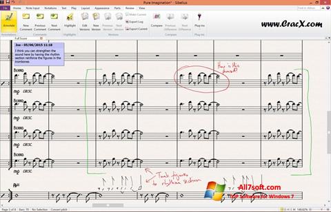스크린 샷 Sibelius Windows 7