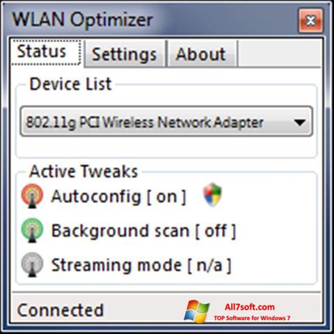 스크린 샷 WLAN Optimizer Windows 7