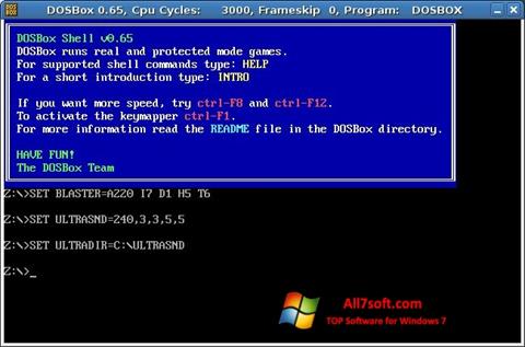 스크린 샷 DOSBox Windows 7