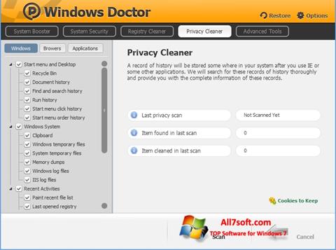 스크린 샷 Windows Doctor Windows 7