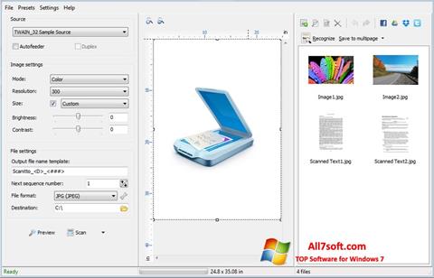 스크린 샷 WinScan2PDF Windows 7