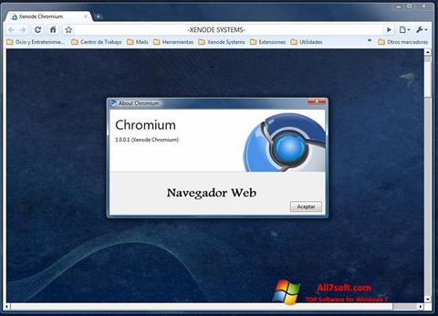 스크린 샷 Chromium Windows 7