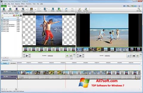 스크린 샷 VideoPad Video Editor Windows 7