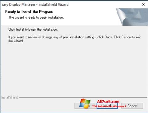 스크린 샷 Easy Display Manager Windows 7
