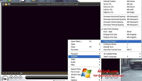 스크린 샷 GOM Player Windows 7