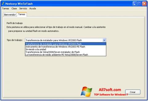 스크린 샷 WinToFlash Windows 7