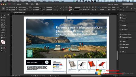 스크린 샷 Adobe InDesign Windows 7