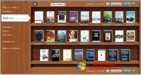 스크린 샷 Bookshelf Windows 7