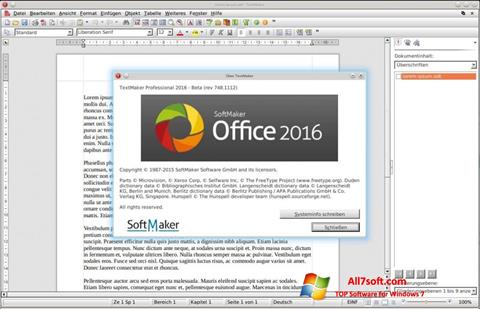 스크린 샷 SoftMaker Office Windows 7