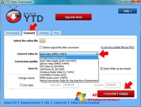 스크린 샷 YTD Video Downloader Windows 7