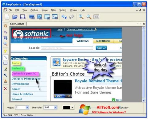스크린 샷 EasyCapture Windows 7