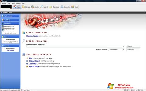 스크린 샷 Shareaza Windows 7