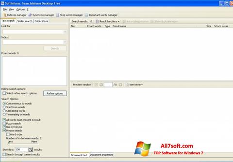 스크린 샷 SearchInform Windows 7