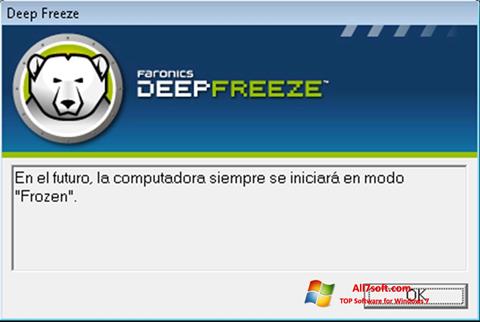 스크린 샷 Deep Freeze Windows 7