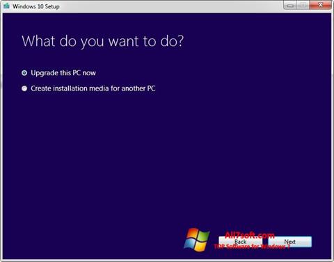 스크린 샷 Media Creation Tool Windows 7