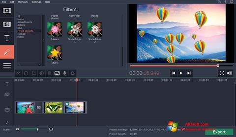 스크린 샷 Movavi Video Suite Windows 7