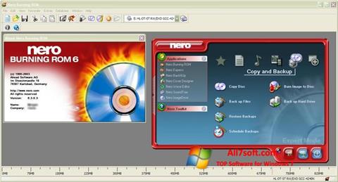 스크린 샷 Nero Burning ROM Windows 7