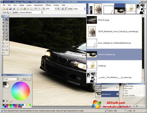 스크린 샷 Paint.NET Windows 7