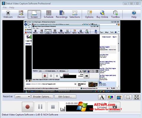 스크린 샷 Debut Video Capture Windows 7