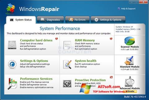 스크린 샷 Windows Repair Windows 7