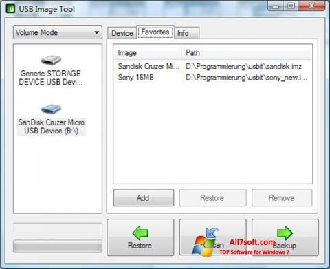 스크린 샷 USB Image Tool Windows 7